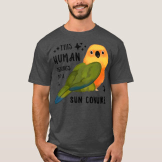 T-shirt Parrot Cet Homme Appartient À Un Soleil Conure Mei