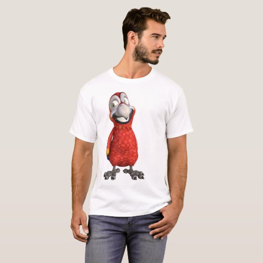 T-shirt parrot comic (Devant entier)