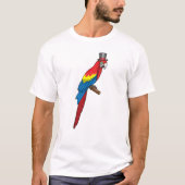 T-shirt Parrot comme Gentleman avec Casquette (Devant)