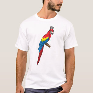 T-shirt Parrot comme Gentleman avec Casquette