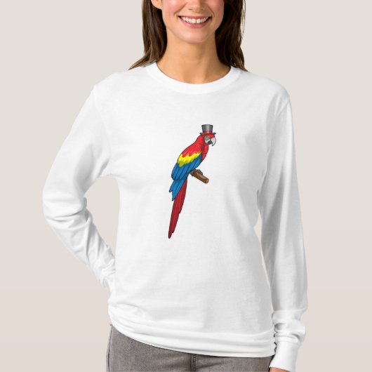 T-shirt Parrot comme Gentleman avec Casquette (Devant)