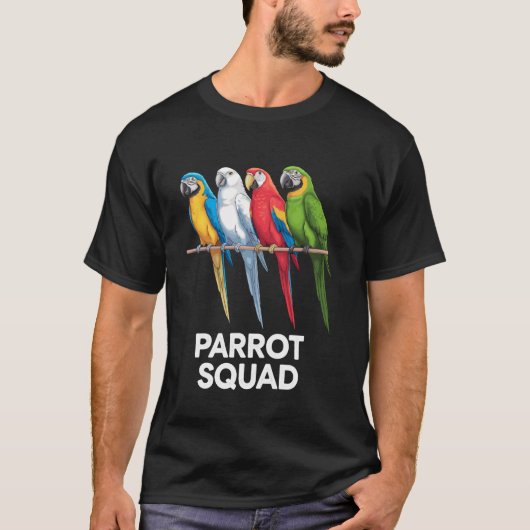 T-shirt Parrot cool Conception Pour Hommes Femmes Parc D'O (Devant)