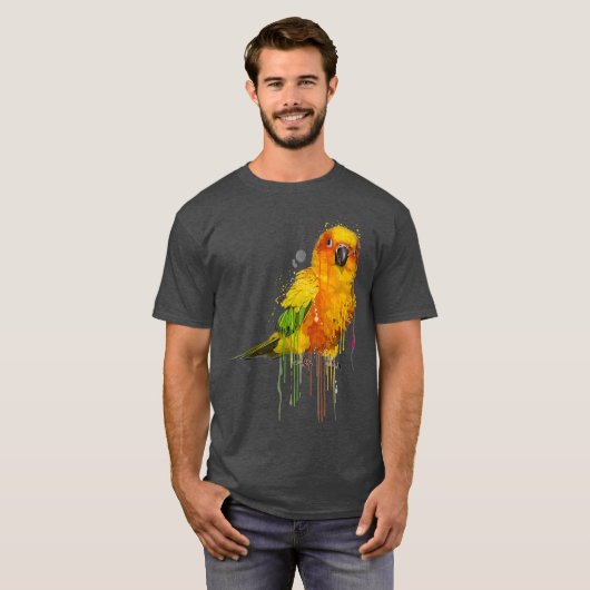 T-shirt Parrot de conure mignonne Sun Conure (Devant entier)