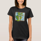 T-shirt Parrot & Dragon Reflection I Green Monk Parakeet Q (Devant)