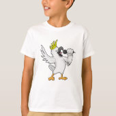 T-shirt Parrot en chanteur avec microphone (Devant)