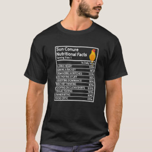 T-shirt Parrot Faits nutritionnels I Soleil Conure