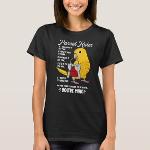 T-shirt Parrot House Rules C'est le mien I Golden Conure P