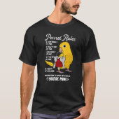 T-shirt Parrot House Rules C'est le mien I Golden Conure P (Devant)