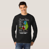 T-shirt Parrot House Rules It's Mine I Blue-crowned Conure (Devant entier)