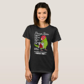 T-shirt Parrot House Rules It's Mine I Cherry-headed Conur (Devant entier)