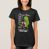 T-shirt Parrot House Rules It's Mine I Yellow-naped Amazon (Devant)