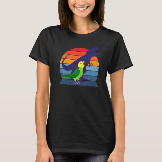 T-shirt Parrot I Tyrannosaurus Rex I Tête jaune (Devant)