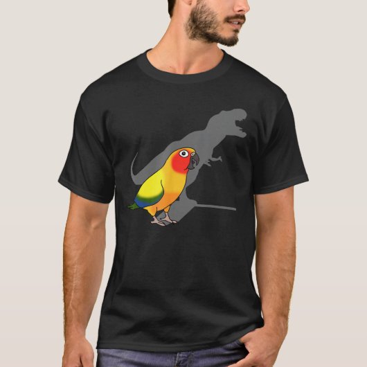 T-shirt Parrot mignon, Mèmes d'oiseaux, Drôle T-Rex Sun (Devant)