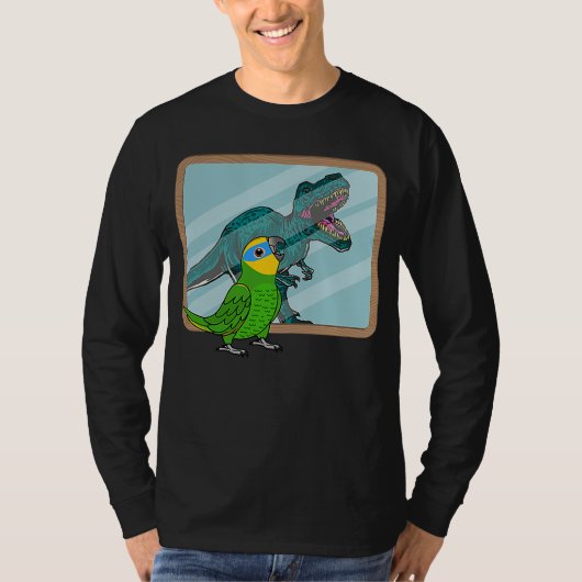 T-shirt Parrot & Rex Reflection I Orange winged Amazon (Devant)
