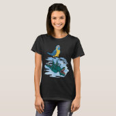 T-shirt Parrot & Rex Réflexion I Bleu gorge Macaw (Devant entier)