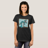 T-shirt Parrot & Rex Réflexion I Blue Monk Parakeet Quake (Devant entier)