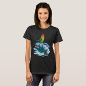 T-shirt Parrot & Rex Réflexion I Fischers Lovebird (Devant entier)