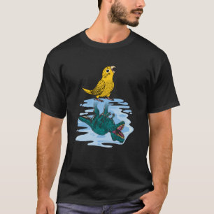 T-shirt Parrot & Rex Réflexion I Jaune Lutino Budgie Bud