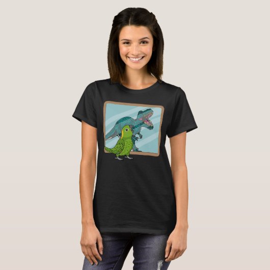 T-shirt Parrot & Rex Réflexion I Jaune naptisé Amazon (Devant entier)