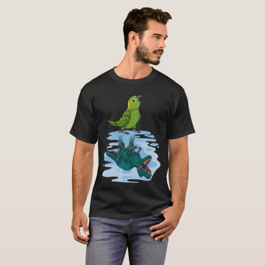 T-shirt Parrot & Rex Réflexion I Jaune naptisé Amazon (Devant entier)