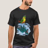 T-shirt Parrot & Rex Réflexion I Jaune Vert Jaune Joue (Devant)