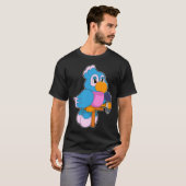 T-shirt Parrot Singer Microphone Music (Devant entier)