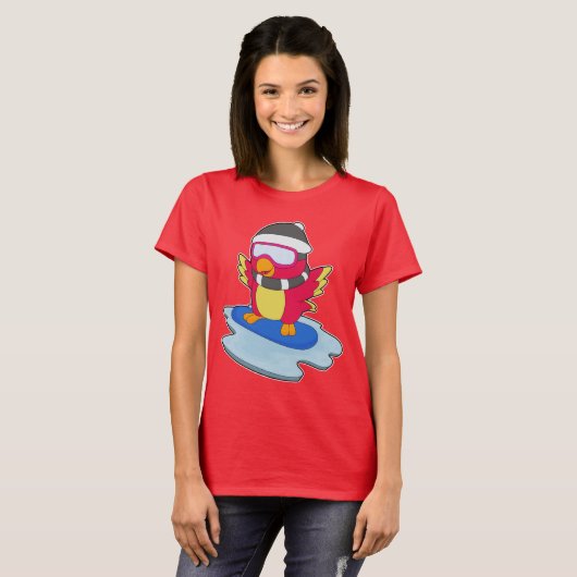 T-shirt Parrot Snowboard Snowboard (Devant entier)