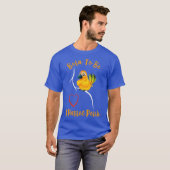 T-shirt Parrot Sun Conure sur l'épaule - Né pour être un (Devant entier)