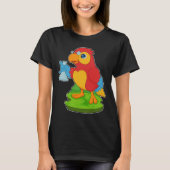 T-shirt Parrot Teacher tube test Chimie (Devant)