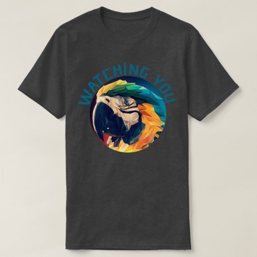 T-shirt Parrot Vous Regardant 27 (Design devant)