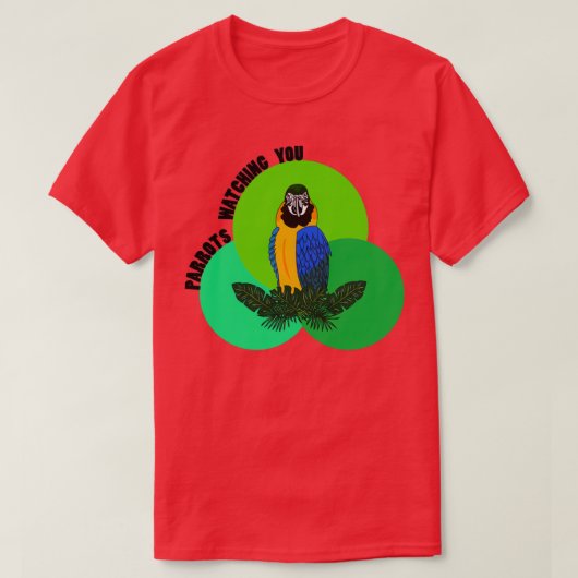 T-shirt parrot watts (Design devant)