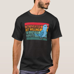 T-shirt Parrotlet bleu introduit, mais perroquets
