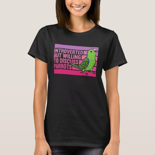 T-shirt Parrotlet vert introduit mais perroquets 1 (Devant)