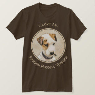 T-shirt Parson Jack Russell Terrier Peinture - Chien Art