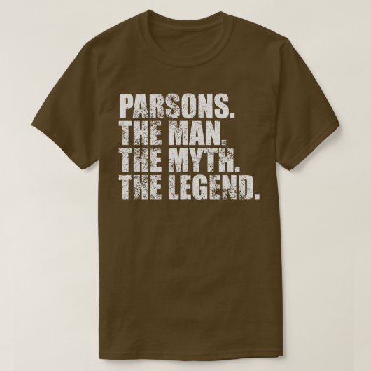 T-shirt Parsons Nom de famille Parsons Nom de famille Pars (Design devant)