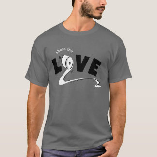 T-shirt Partager l'amour Drôle Citation Toilet Papier