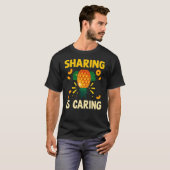 T-shirt Partager s'occupe de l'ananas Swinger (Devant entier)
