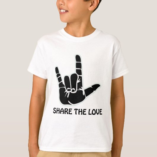 T-shirt partagez l'amour (Devant)