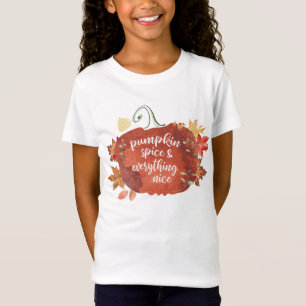 T-Shirt Partagez Pumpkin Spice & Everything Nice Thanksgiv