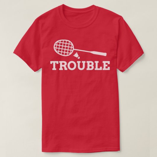 T-shirt Partenaire Badminton à double problème (Design devant)