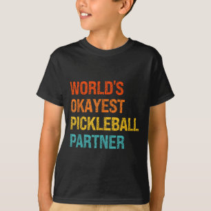 T-shirt Partenaire de pickleball le plus correct au monde