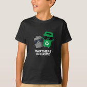 T-shirt Partenaires Dans Grime Funny Trash Pun Dark BG (Devant)