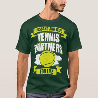 T-shirt Partenaires De Tennis Mari Et Femme Pour La Vie