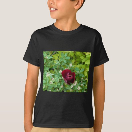 T-shirt parterre de fleurs au printemps (Devant)