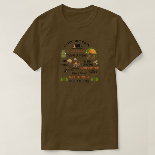 T-Shirt Partez en Camping (Design devant)
