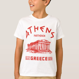 T-shirt Parthenon - Athènes - Grec (rouge)
