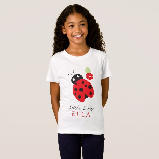 T-Shirt Parti Anniversaire de enfant Cutest Little Ladybug (Devant entier)