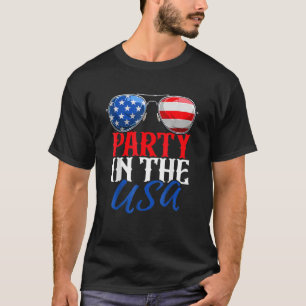 T-shirt Parti Aux Etats-Unis 4 juillet Drapeau Américain S