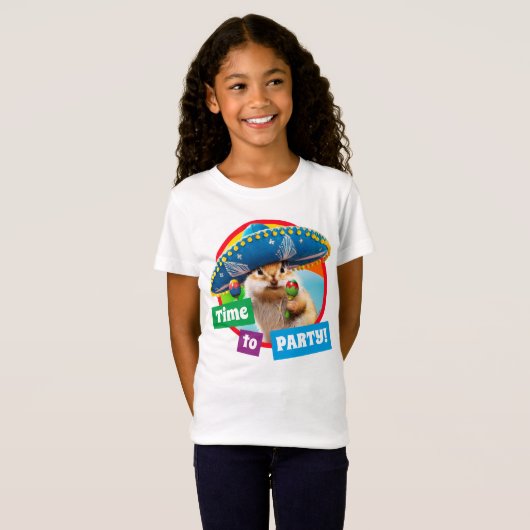 T-Shirt Parti Chipmunk De Sombrero (Devant entier)