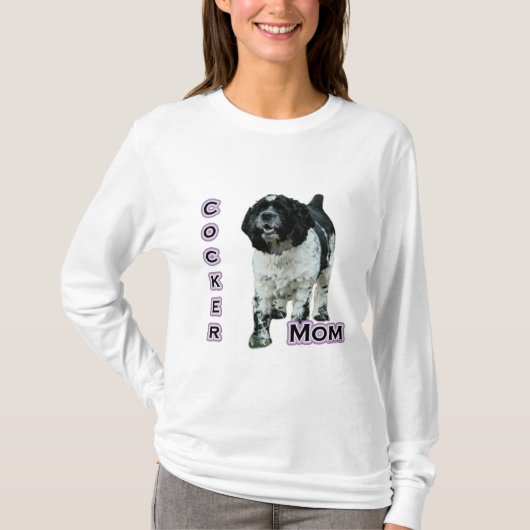 T-shirt Parti Cocker Spaniel Maman; Maman de Cocker Spanie (Devant)